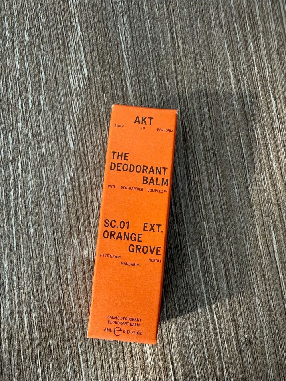 Sephora AKT The Deodorant Balm SC.01 Orange Grove - Bright Orange Box